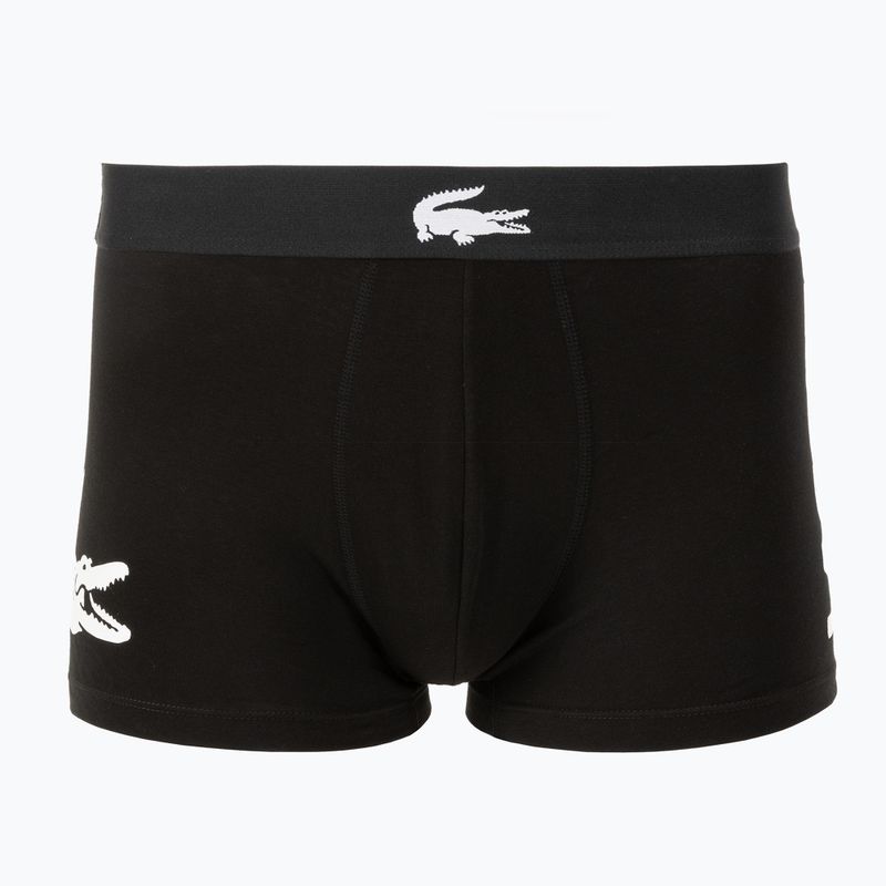 Boxeri pentru bărbați Lacoste 5H1291 3 perechi black/white/black/black 3