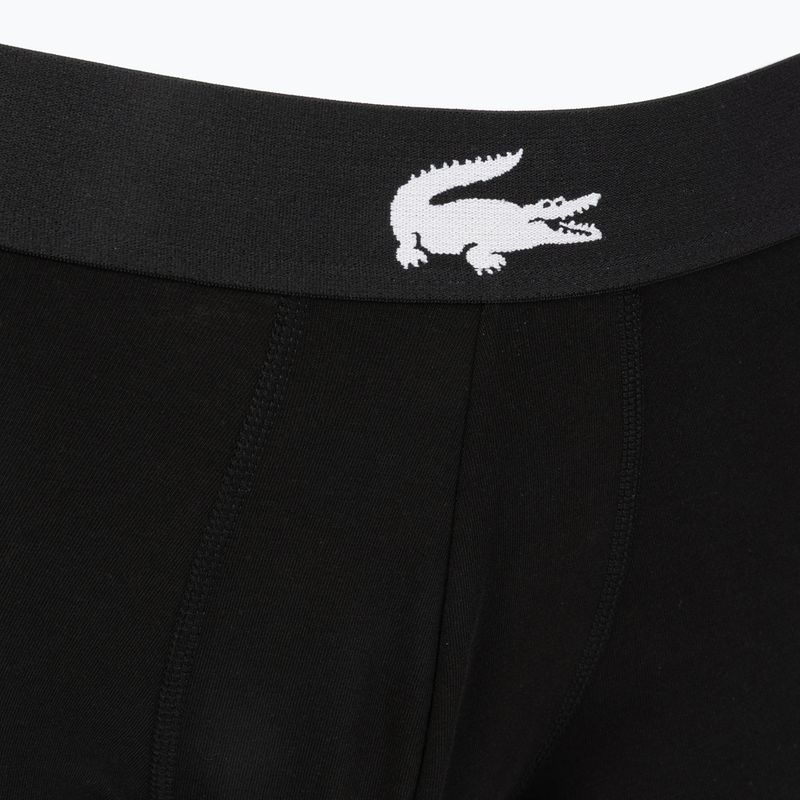Boxeri pentru bărbați Lacoste 5H1291 3 perechi black/white/black/black 5