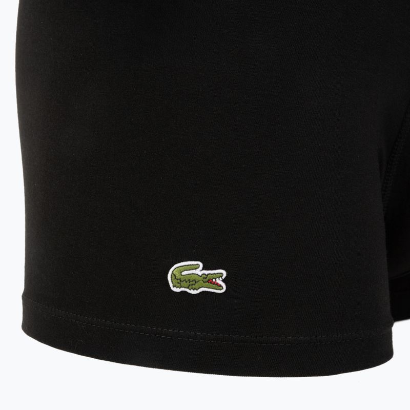 Boxeri pentru bărbați Lacoste 5H1291 3 perechi black/white/black/black 6