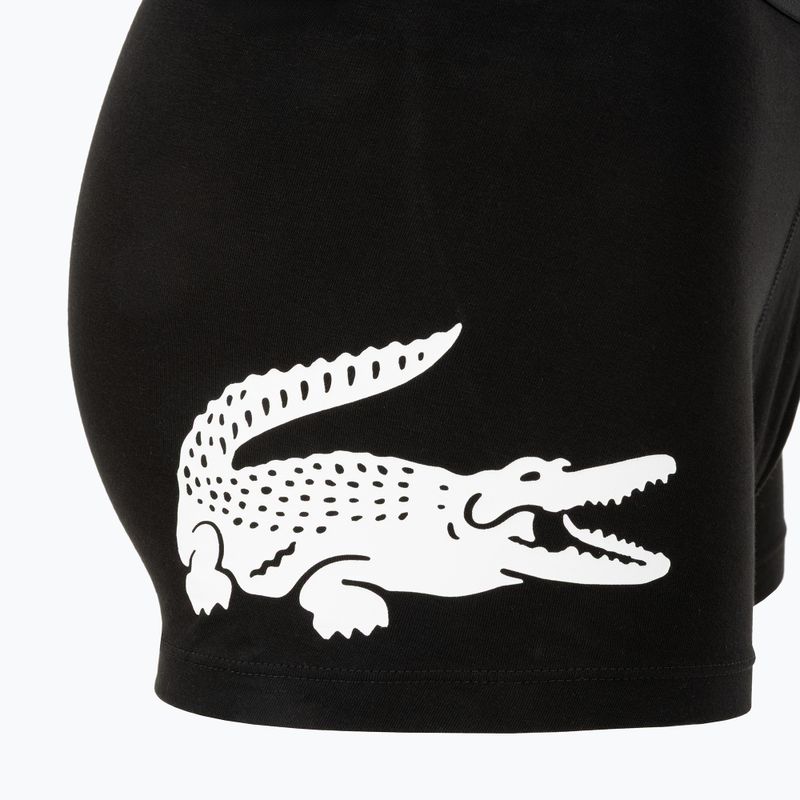 Boxeri pentru bărbați Lacoste 5H1291 3 perechi black/white/black/black 7