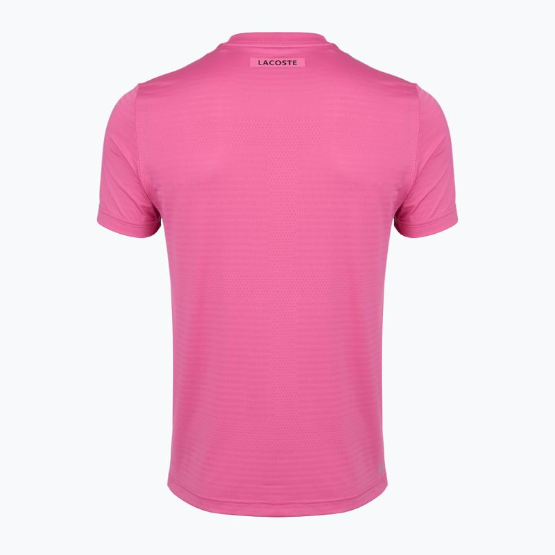 Tricou de tenis pentru bărbați Lacoste TH0004 fuchsia pink 2