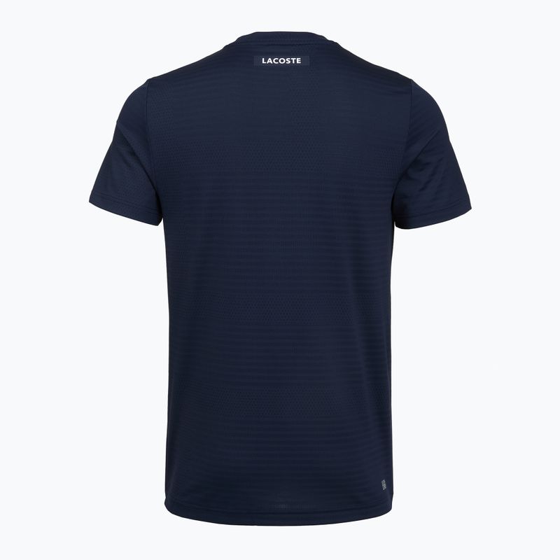 Tricou de tenis pentru bărbați Lacoste TH0004 navy blue 2