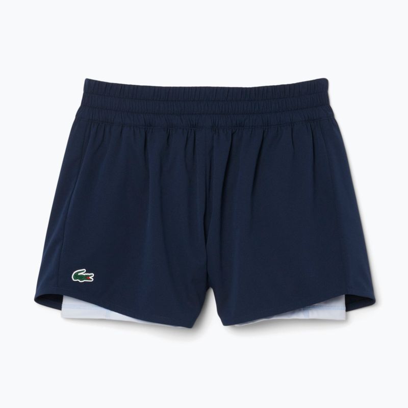 Pantaloni scurți de tenis pentru femei Lacoste GF9972 navy blue/phoenix blue