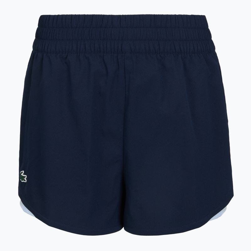 Pantaloni scurți de tenis pentru femei Lacoste GF9972 navy blue/phoenix blue