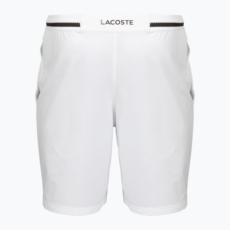 Pantaloni scurți de tenis pentru bărbați Lacoste X Novak Djokovic GH7413 white/buffalo 2