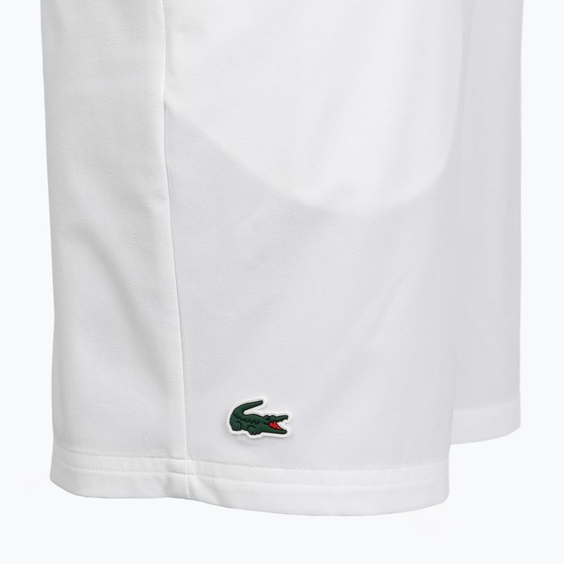Pantaloni scurți de tenis pentru bărbați Lacoste X Novak Djokovic GH7413 white/buffalo 3