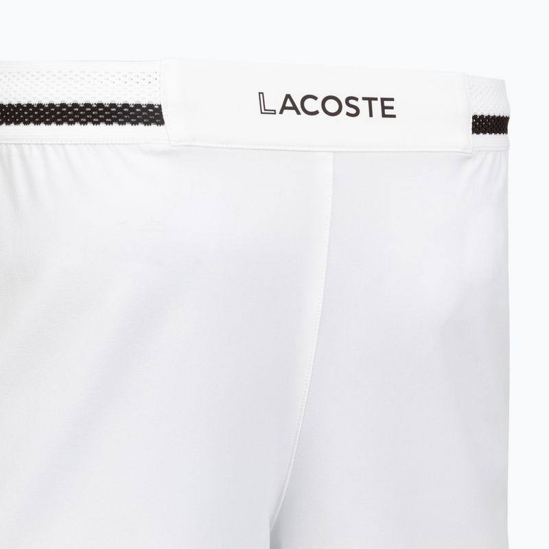 Pantaloni scurți de tenis pentru bărbați Lacoste X Novak Djokovic GH7413 white/buffalo 4