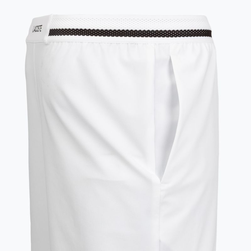 Pantaloni scurți de tenis pentru bărbați Lacoste X Novak Djokovic GH7413 white/buffalo 5