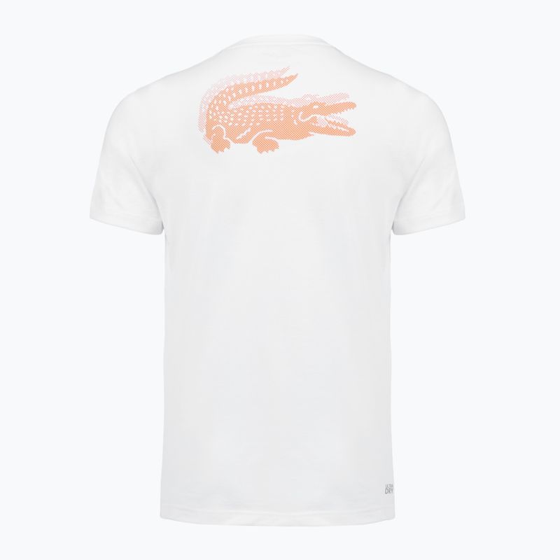 Tricou de tenis pentru bărbați Lacoste TH0003 white/blossom 2