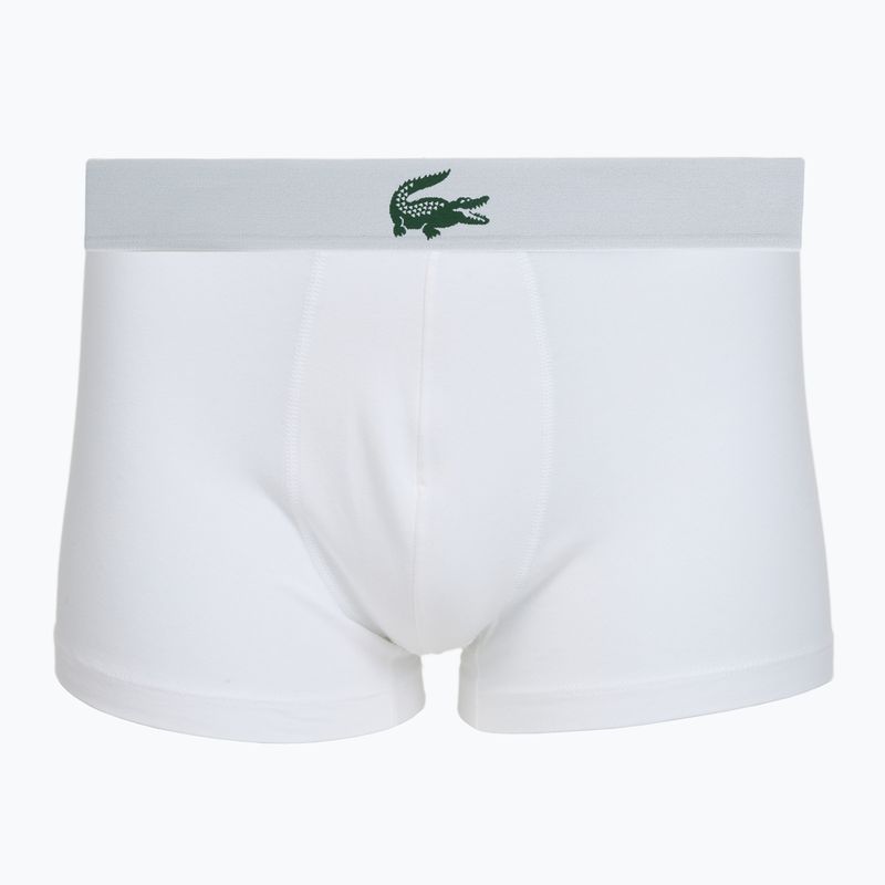 Boxeri pentru bărbați Lacoste 5H5441 3 pack white/green/black 2