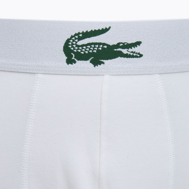 Boxeri pentru bărbați Lacoste 5H5441 3 pack white/green/black 6