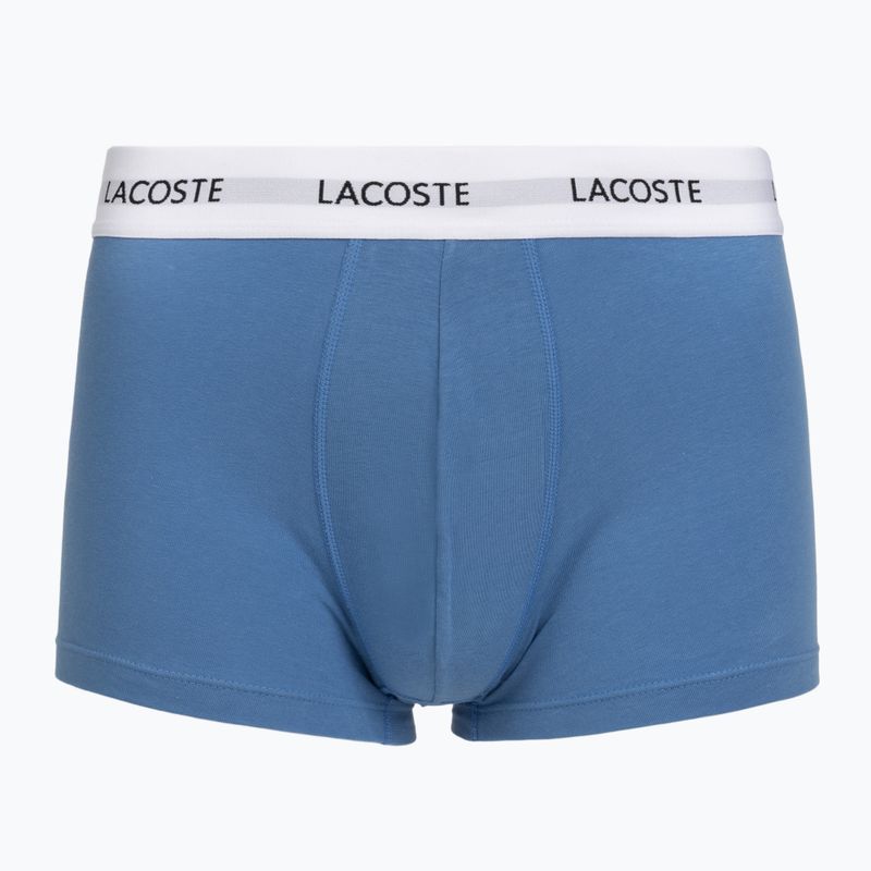Boxeri pentru bărbați Lacoste 5H5150 3 perechi turquin blue/navy blue/navy blue 2