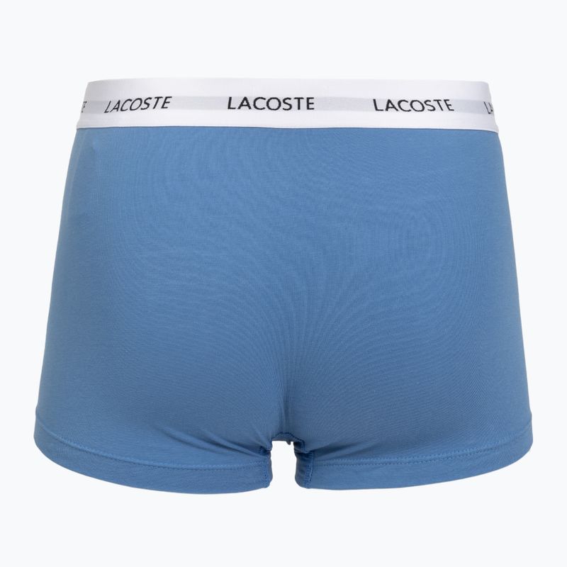 Boxeri pentru bărbați Lacoste 5H5150 3 perechi turquin blue/navy blue/navy blue 5