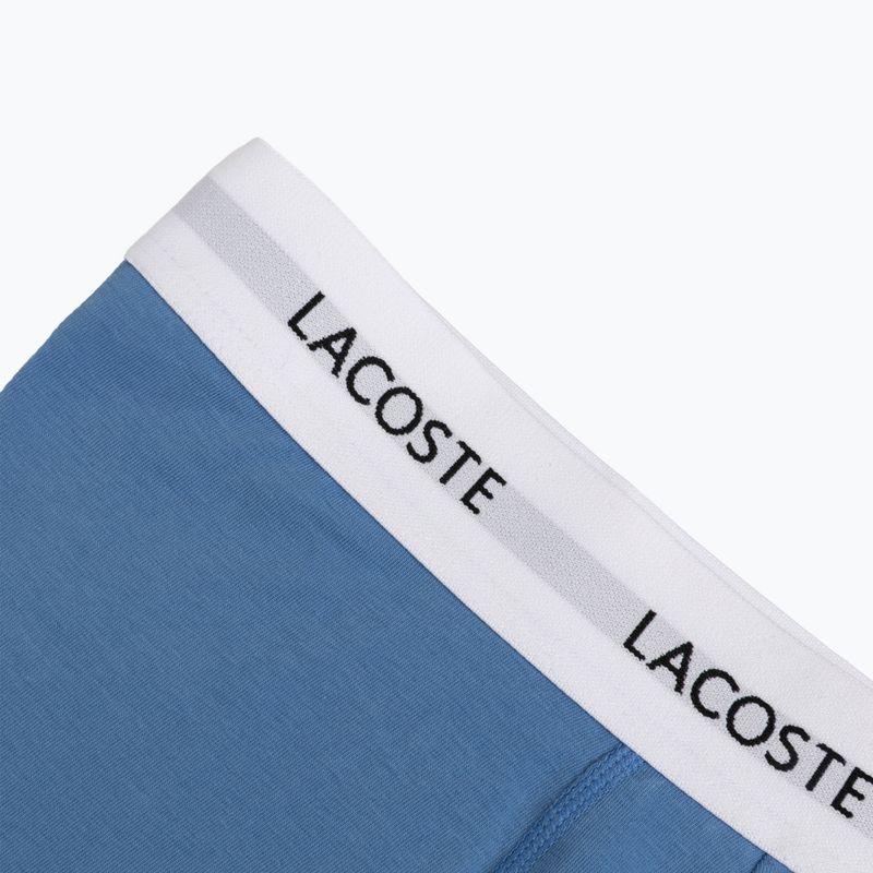 Boxeri pentru bărbați Lacoste 5H5150 3 perechi turquin blue/navy blue/navy blue 6
