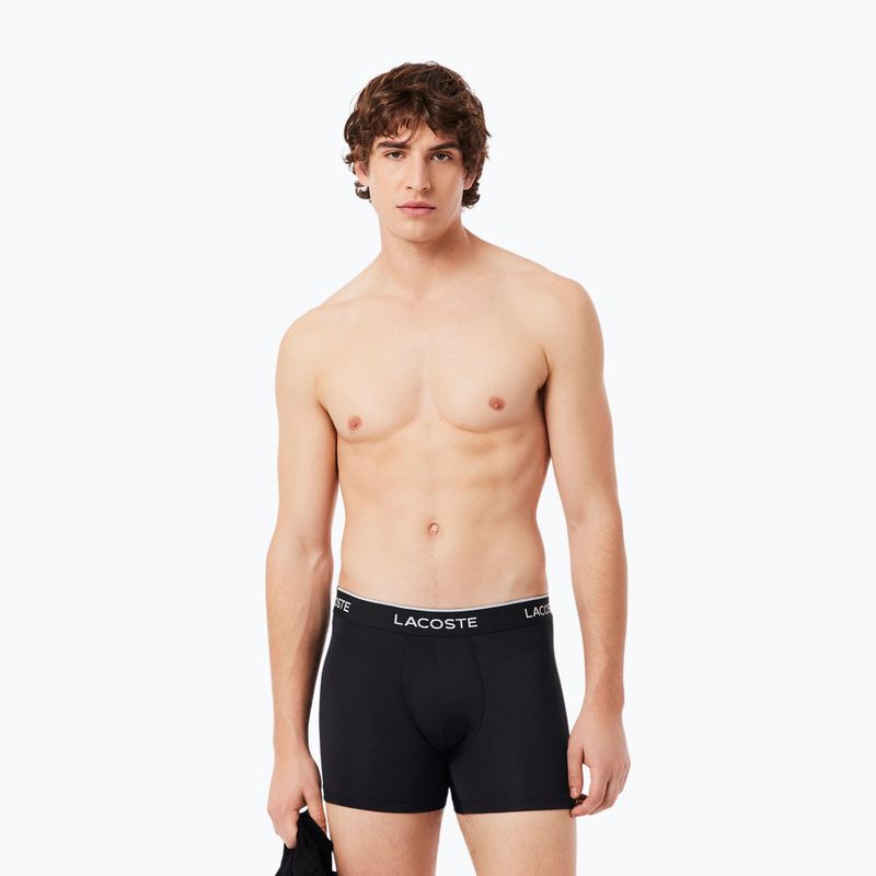 Boxeri pentru bărbați Lacoste 5H3202 Microfibra Negro 3 pack black 6