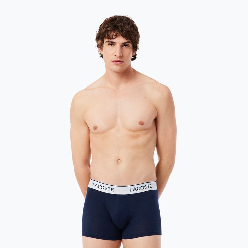Boxeri pentru bărbați Lacoste 5H9002 3 pack navy blue 3
