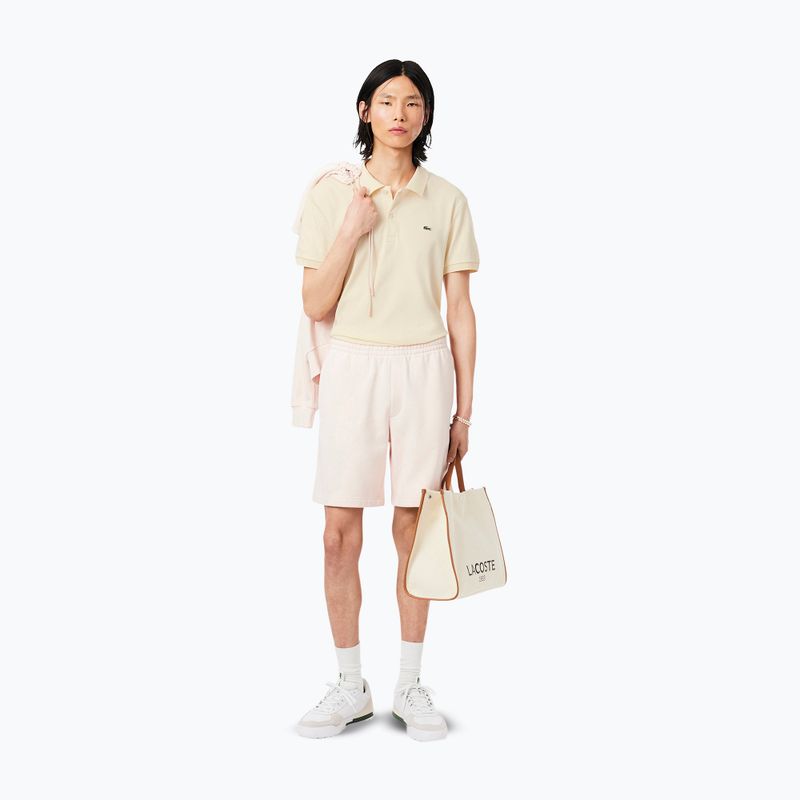 Tricou polo pentru bărbați Lacoste DH2050 naturel clair 2