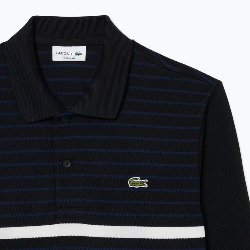 Longsleeve polo pentru bărbați Lacoste Polo PH9776 black/navy blue 6