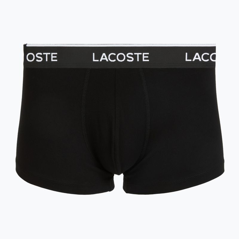 Boxeri pentru bărbați Lacoste 5H1300 3 pack black/green 3