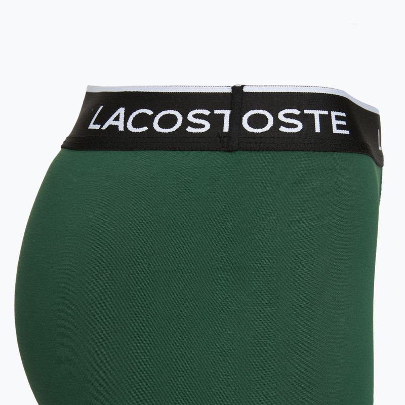 Boxeri pentru bărbați Lacoste 5H1300 3 pack black/green 5