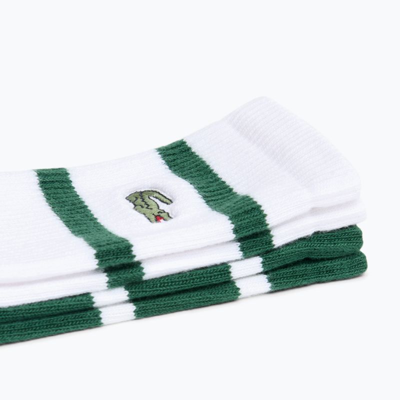 Șosete Lacoste RA9189 Ankle 3-pak green/white 2