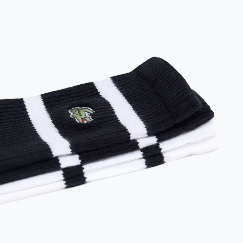 Șosete Lacoste RA9189 Ankle 3-pak black/white 2