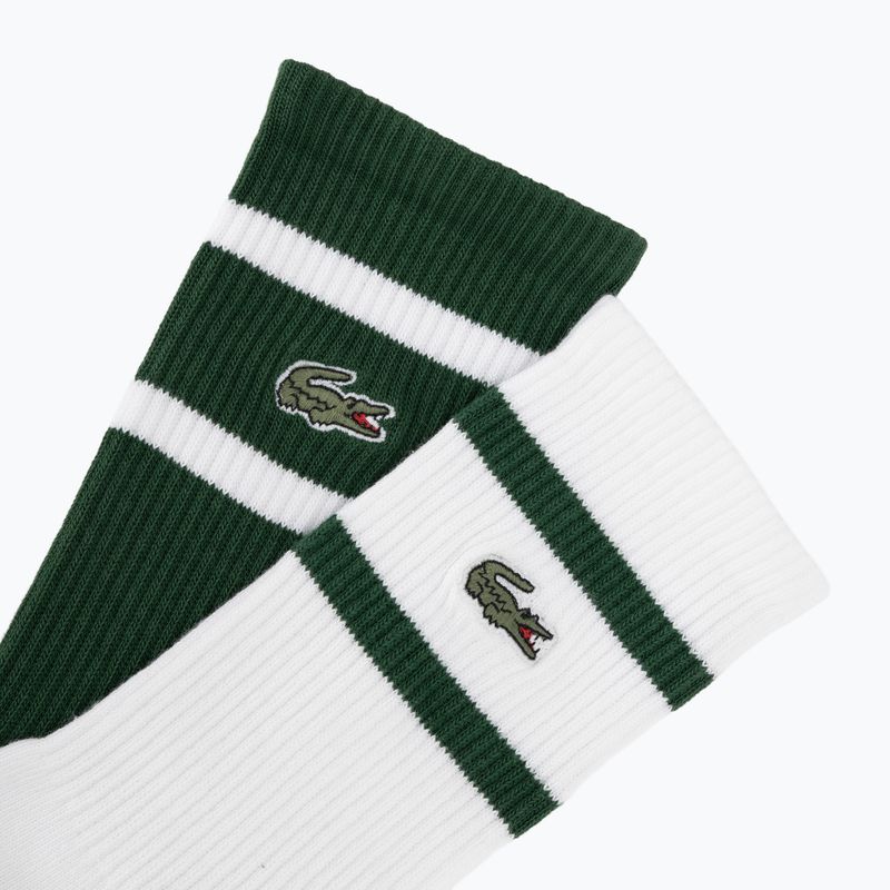 Șosete Lacoste RA9189 Ankle 3-pak green/white 5