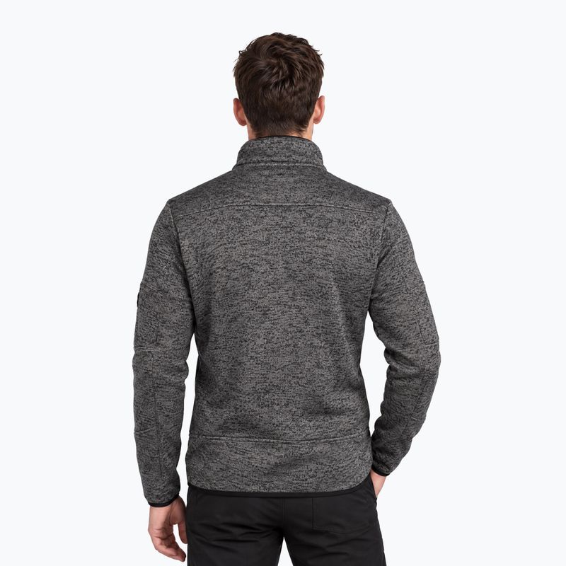 Bluză fleece pentru bărbați Aulp Navoy Melanged Knit anthracite 1 2