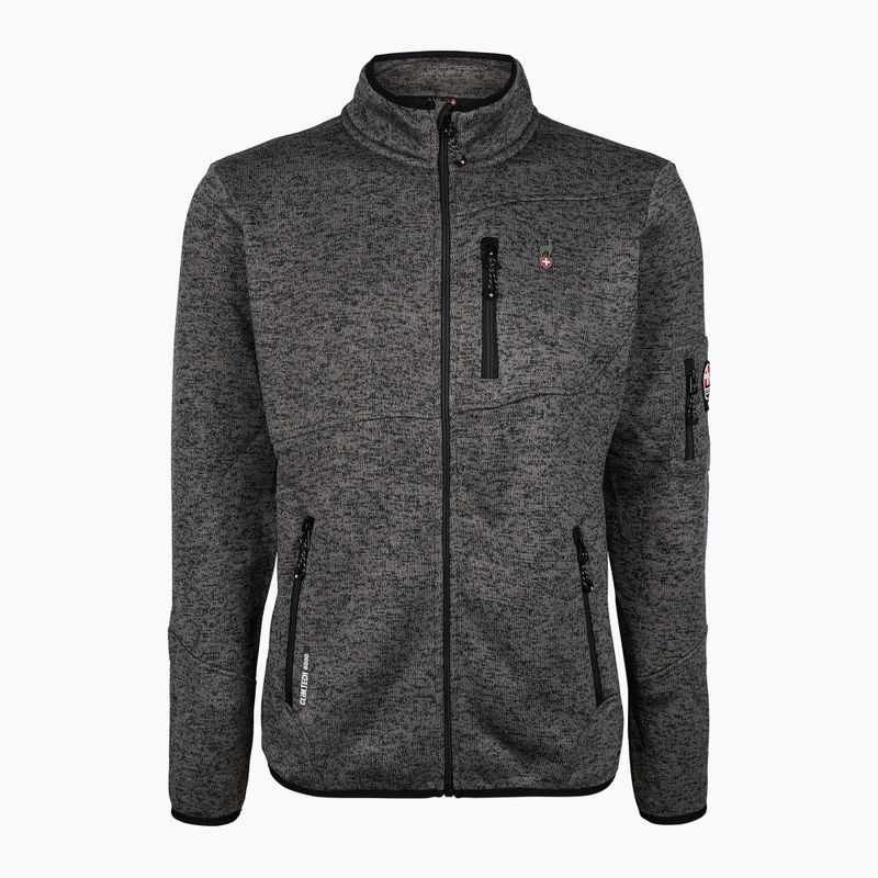 Bluză fleece pentru bărbați Aulp Navoy Melanged Knit anthracite 1 3