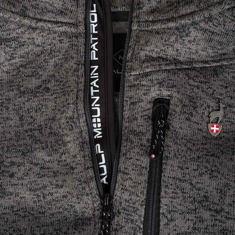 Bluză fleece pentru bărbați Aulp Navoy Melanged Knit anthracite 1 5