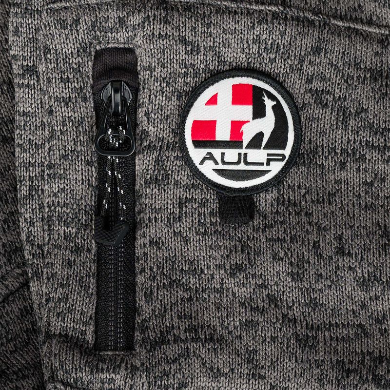 Bluză fleece pentru bărbați Aulp Navoy Melanged Knit anthracite 1 7