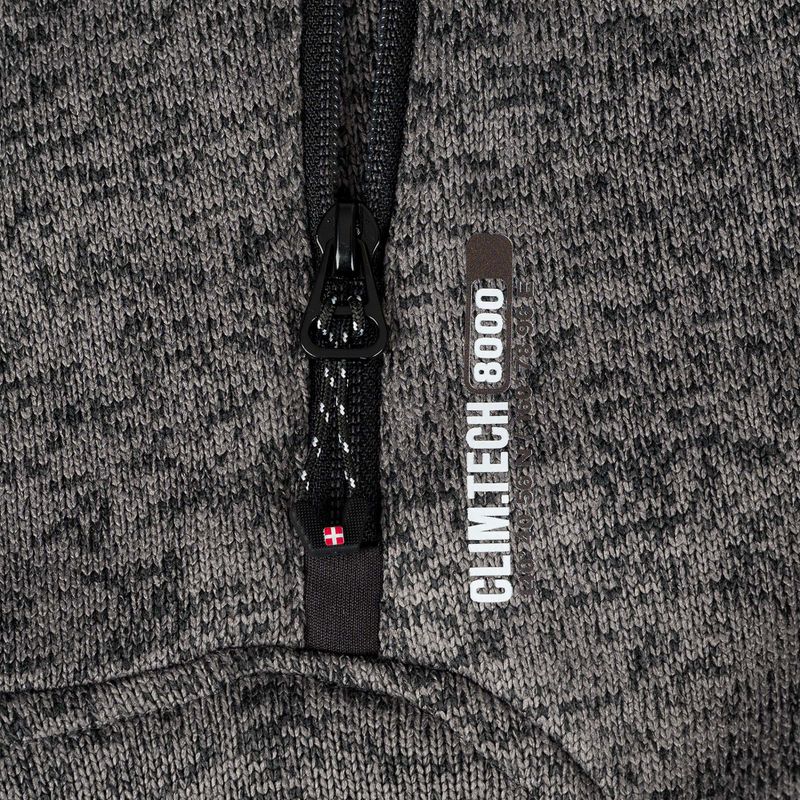 Bluză fleece pentru bărbați Aulp Navoy Melanged Knit anthracite 1 8
