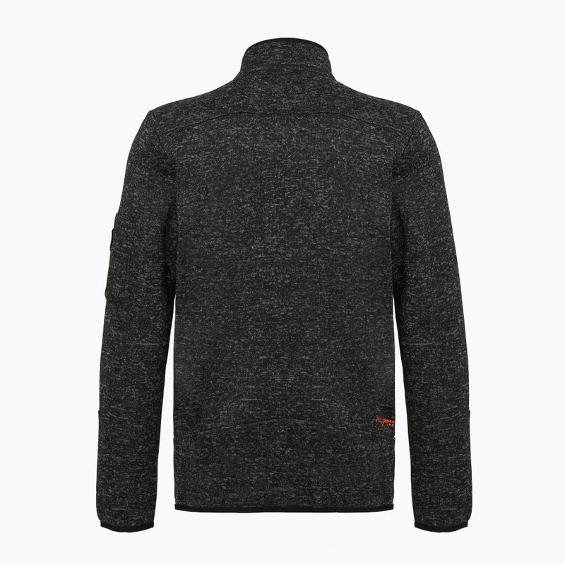 Bluză fleece pentru bărbați Aulp Navoy Melanged Knit black 1 2