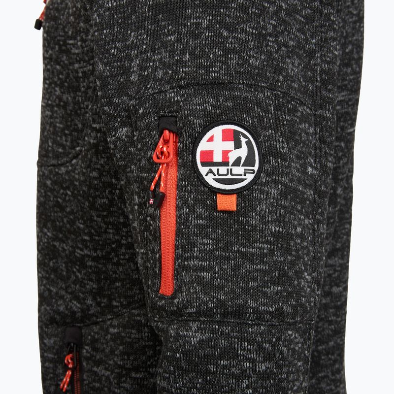 Bluză fleece pentru bărbați Aulp Navoy Melanged Knit black 1 3