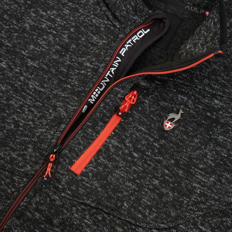Bluză fleece pentru bărbați Aulp Navoy Melanged Knit black 1 4