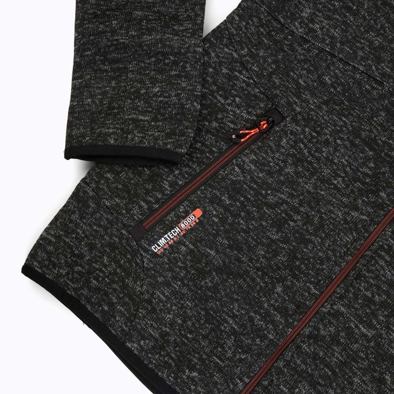 Bluză fleece pentru bărbați Aulp Navoy Melanged Knit black 1 5