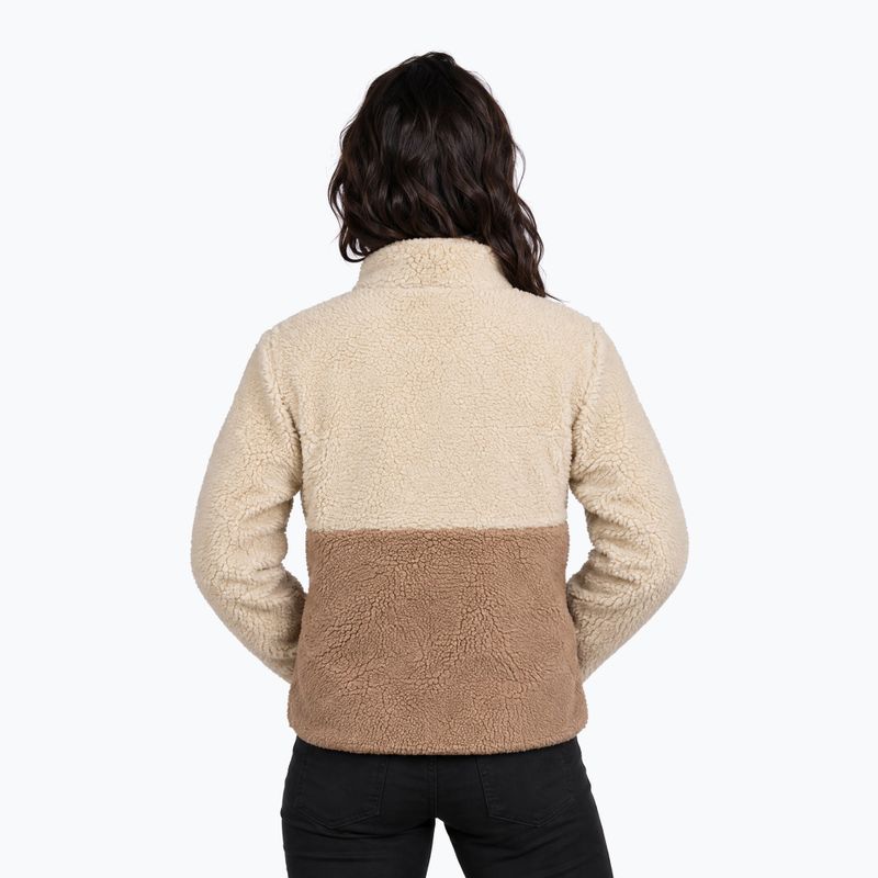 Bluză fleece pentru femei Aulp Vista Sherpa taupe 1 2