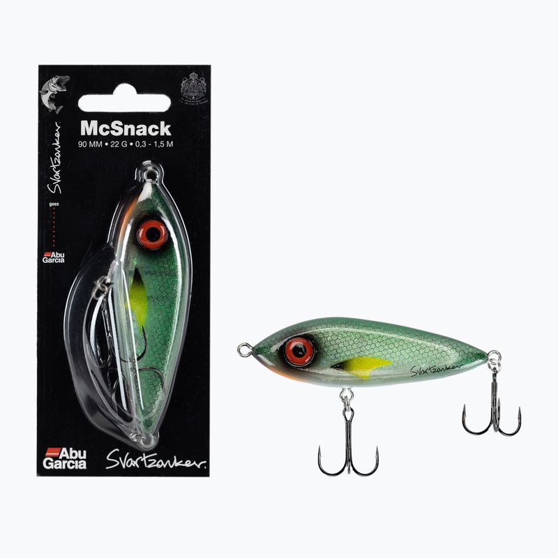 Abu Garcia Mcsnack wobbler wobbler flash verde 1517081