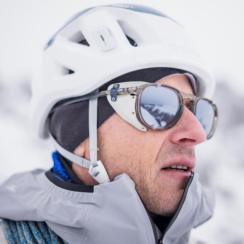 Ochelari de soare Julbo Millenium Polarized HD shiny transparent army green/white/blue 6