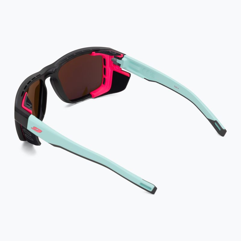 Ochelari de soare Julbo Shield M Spectron translucent black/light blue/pink 2