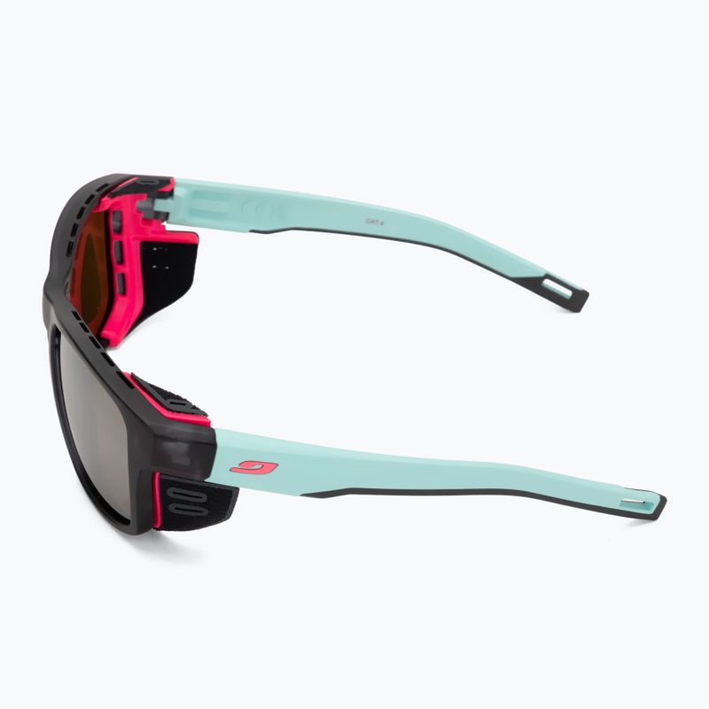 Ochelari de soare Julbo Shield M Spectron translucent black/light blue/pink 4