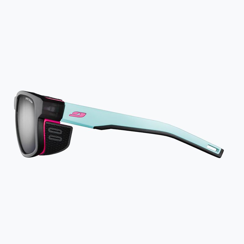 Ochelari de soare Julbo Shield M Spectron translucent black/light blue/pink 3