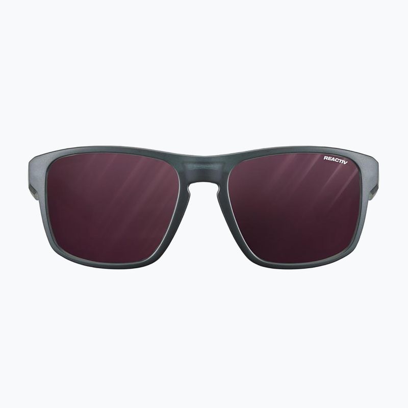 Ochelari de soare Julbo Shield M Reactiv High Contrast translucent black/blue/white 2