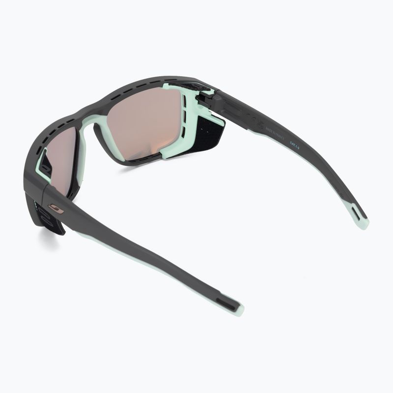 Ochelari de soare Julbo Shield Reactiv Glare Control dark grey/green pastel 3