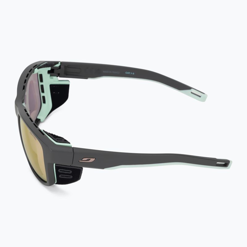 Ochelari de soare Julbo Shield Reactiv Glare Control dark grey/green pastel 5