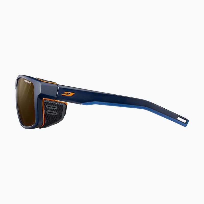 Ochelari de soare Julbo Shield Reactiv Polarized matt dark blue/orange 4