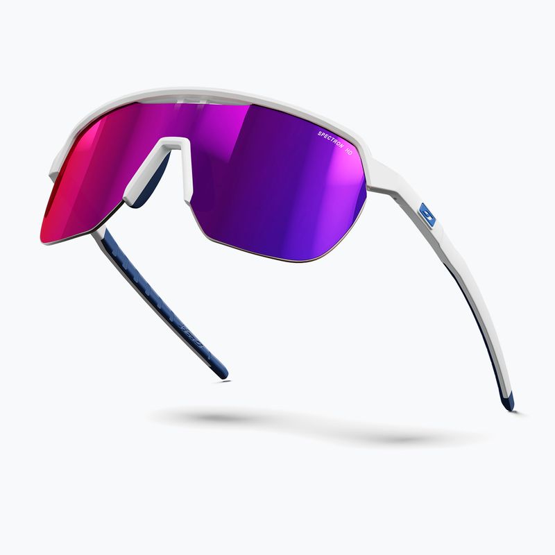 Ochelari de soare Julbo Frequency Spectron HD matt white/blue/multilayer violet 5