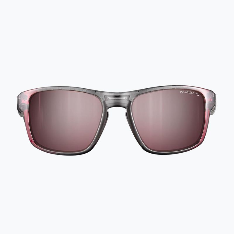 Ochelari de soare Julbo Shield M Polarized HD shint translu gray/fluo pink 2