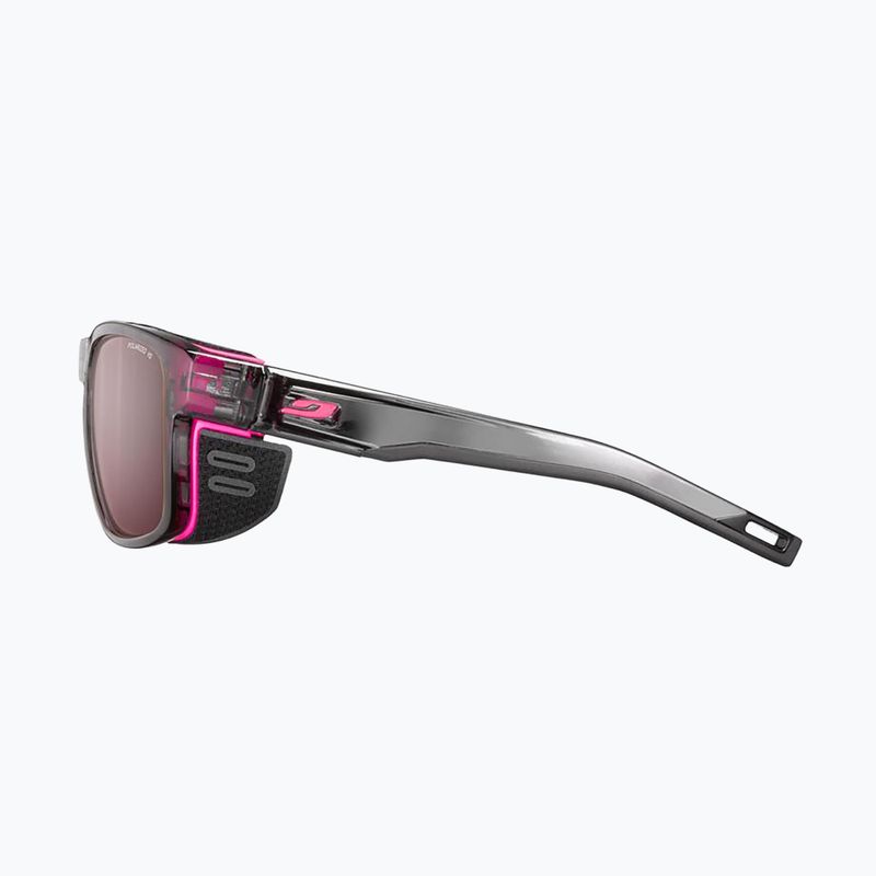 Ochelari de soare Julbo Shield M Polarized HD shint translu gray/fluo pink 3