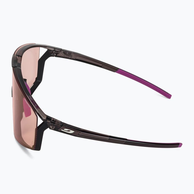 Ochelari de soare Julbo Edge Reactiv High Contrast shiny translu black/purple 5